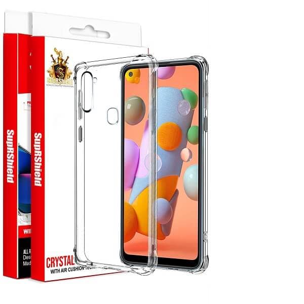 For Samsung Galaxy A11 SupRShield Clear Case Shockproof Tough Transparent Anti knock Heavy Duty Cover For Samsung Galaxy A11 SupRShield Clear Case Shockproof Tough Transparent Anti knock Heavy Duty Cover